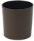 Tymar Pot de fleurs avec insert, pot de fleurs en plastique, grand pot de fleurs, forme ronde, aspect ciseau, intérieur et extérieur, jardin, balcon, terrasse, maison MADL001 (marron, Ø 30 cm)