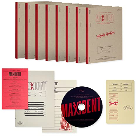 STRAY KIDS - Mini Album [MAXIDENT] (CASE Ver. / Random Ver.) Paper Case + Photobook + CD-R + Lyrics Paper + Photocard + Unit Mini Folded Poster + 2 Pin Button Badges