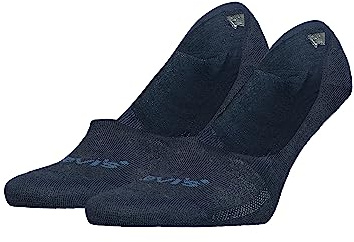 Levi's Unisex Footie Socks, Navy, 35/38