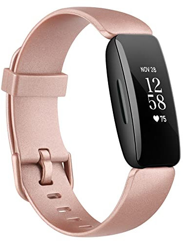 Vancle für Fitbit Inspire 2 Armband Damen Herren,Silikon Sport Ersatzarmband Uhrenarmband Nur für Fitbit Inspire 2(Roségold)
