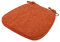 Yadlan Stuhlkissen 6er Set mit Schleife, Sitzkissen 40x40 Waschbar, Stuhlauflagen KüChenstuhl mit ReißVerschluss, Stuhlkissen Esszimmer 6 StüCk Trapez GedäChtnisschaum Sitzpolster Orange