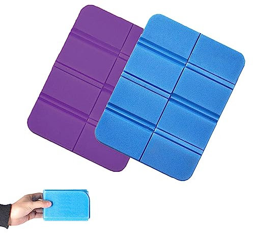 2pcs Folding Sit Mats Portable Waterproof Hiking Seat Pad,Moisture-Proof Folding Seat Mat XPE Portable Waterproof Outdoor Cushion Foldable Sit Mat,Foldable Foam Mat for Camping Outing Outdoor Travel