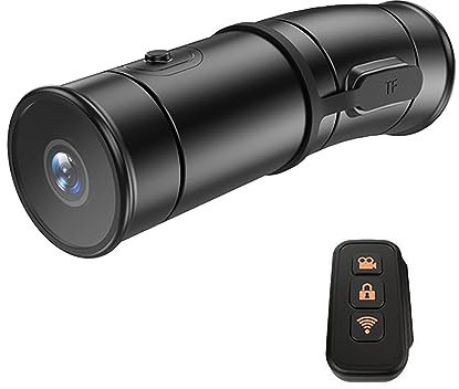 Full HD 4K Motorcycle Dash Cam - Helmet Mounted, Dual 2K Lens 60/30fps Driving Recorder DVR , All IP67 Waterproof, Loop Recording, EIS Anti-Shake, Bicycle Sports Camera Video Recorder