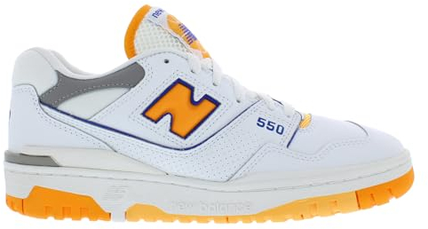New Balance 550 Herren Lakers Pack - Vibrant Orange Größe 45, Orange/Abendrot im Zickzackmuster (Sunset Chevron), 45.5 EU