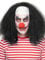 Horrorclown Perücke schwarz - Kostüm-Zubehör Karneval, Halloween & Motto-Party