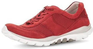 Gabor Damen Low-Top Sneaker, Frauen Halbschuhe,schnürer,Plateausohle,straßenschuhe,Strassenschuhe,Sportschuhe,Turnschuhe,Flame,40.5 EU / 7 UK