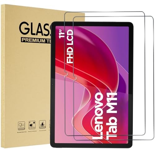 ProCase 2 Piezas Protector de Pantalla para Lenovo Tab M11 2024 / Tab K11 LTE/Tab K11e (Modelos: TB-330FU / TB-331FC / TB-330XU), Vidrio Templado para Tablet Lenovo 11 Pulgadas - Claro
