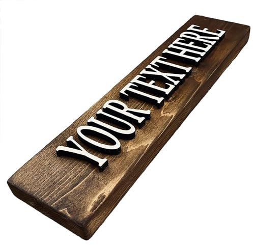 Insegna in legno personalizzata