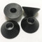 4 Rubber Fixture Non Slip Toilet Seat Hinge Fittings Secure Replacement for Two Loose Toilet Seats Black