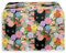 POLERO Cute Black Cat Floral Toaster Cover for 4 Slice, Kitchen Small Appliance Covers Bread Maker Dust Covers
