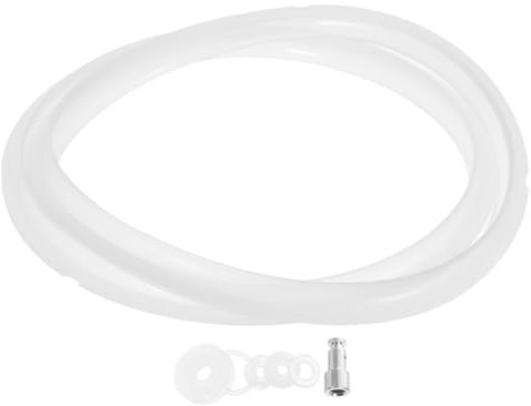 OKUMEYR 7-Piece Universal Replacement Sealing Ring Set for Electric Pressure Cookers Includes 6l and 5l Gaskets Float Valve and 1 Small Sealing Ring Sturdy Rubber Accessories for Cooking