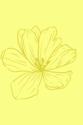 YELLOW Lined Journal, yellow pages, Notebook for Women/200 PAGES/ 6 * 9 in