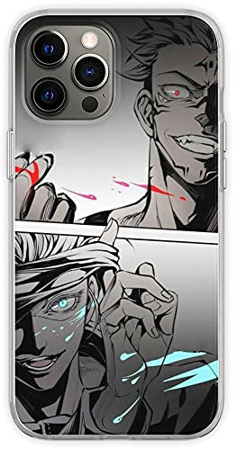 CRSMINE Personalized Gojo Phone Case Satoru Compatible with iPhone 15 16 vs 14 12 13 11 Pro Max Plus XR X Xs Max Sukuna Anti-Scratch Jujutsu Shock-Resistant Kaisen Soft Protective TPU Case