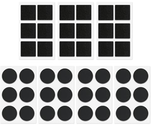 42 Pièces Rustine Velo Autocollante, Kit de Réparation de Pneus de Vélo Auto-Adhésif, Rustines Sans Colle pour Tubes de Vélo de Forme Ronde, Carrée, Kit Anti Crevaison Velo Compatible Tous Pneus