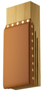 MR Clapper Makiwara 27,9 x 10,2 cm, Makiwara Board Strike Pad, Makiwara Stanzbrett, Klöppel-Halterung