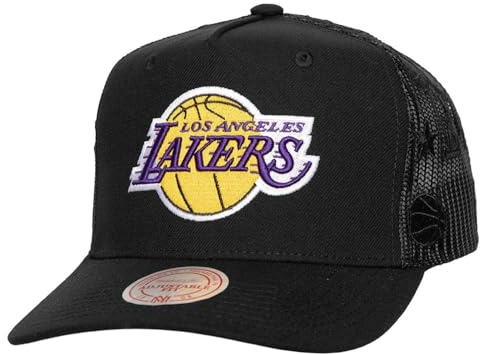 Mitchell & Ness Mesh Trucker Cap Monogram Los Angeles Lakers