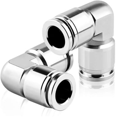 TAILONZ PNEUMATIC 304 Acciaio inox 6 mm od 90 Raccordi a pressione Raccordi a gomito per tubi Raccordi a pressione PV6 (confezione da 1)