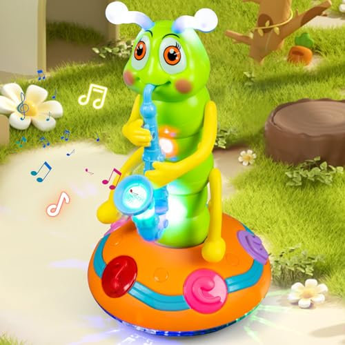 Recitem Baby Musical - Giocattolo di peluche per bambini, giocattolo elettrico per danza e canto, giocattolo per bambini a partire dai 3 mesi in su, ripetizione vocale, Dancing Cactus Original