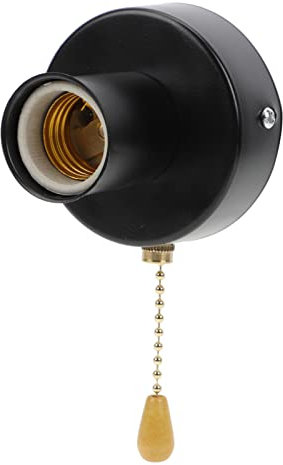 OSALADI Lampenfassung Mit Zugschalter Für Wand Deckenleuchten Robuste Und Langlebige Lamphalterung Für Schlafzimmer Wohnzimmer Und Treppenhaus Einfache Installation Und Austausch Von