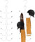 HAMKU 1 Packung Schalhalter,Gürtel Organizer Mit 12 Haken,Faltbarer Krawattenhalter Für Kleiderschrank,Platzsparender Schrank-Organizer Für Schals,Tücher,Gürtel,Krawatten (Weiß)