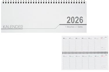 Schreibtisch Kalender / 32 Blatt / Schreibtischquerkalender 2026