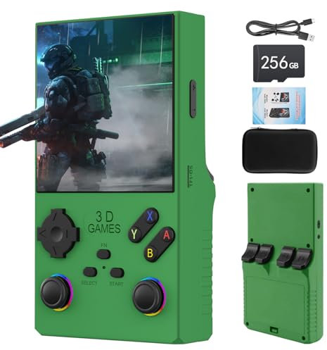 V40 Max Console di Gioco Portatile, 40.000 Giochi Retro in 1 Console di Gioco con Sistema Open Source Linux, Scheda TF da 256 GB, Schermo IPS da 4” e Batteria da 4.000 mAh