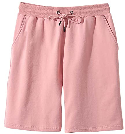 DBMZV Herren Sporthose Kurz Shorts Sweatpants Trainingshose Hose Bermuda Sportshorts Jogginghose Freizeithose Sweatshorts Sport JS/8K218Z, Sweathose Loungewearshorts (Rosa,XL)