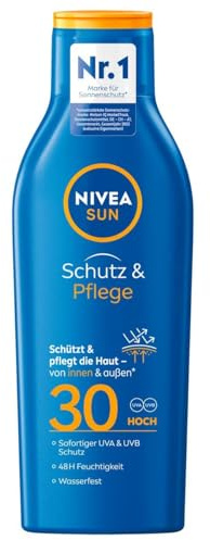 6er Pack - NIVEA Sun Sonnenmilch Schutz & Pflege LSF 30 für 48h Feuchtigkeit - 250ml