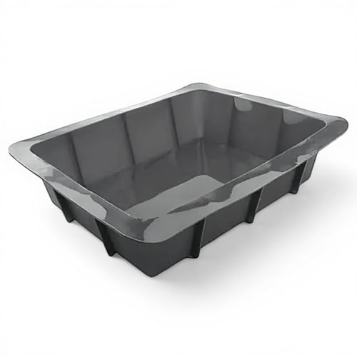 Pirofila XXL in silicone per lasagne, tortiera per dolci e lasagne (grigio)