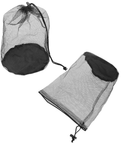 GALPADA 2pcs Large Mesh Drawstring Bags Sports Training Equipment Organizer for Garage Outdoor Gym Pool Beach Storage Laundry Gear Transport