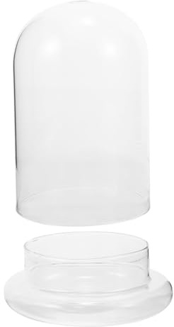 MOTHNUR Botella de Vidrio Grande para Micro Paisaje con Campana Clara Terrario Ecológico DIY para Plantas y Flores Soporte con Orificio de Ventilación Decoración Natural para Hogar y