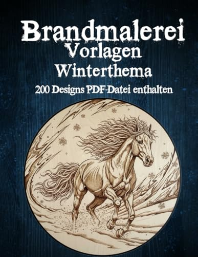 brandmalerei Vorlagen Winterthema: 100+ Pyrografie-Muster – PDF-Download inklusive (QR-Code)