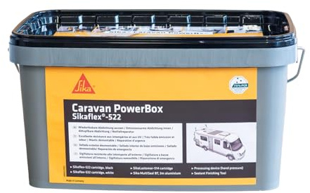 SIKA - Caravan PowerBox Dichtset - Abdichten & Dichten - Innen & Außen | Komplettset für Caravan-Abdichtungen - Für viele Materialien - Innen & außen - Alterungs- und witterungsbeständig