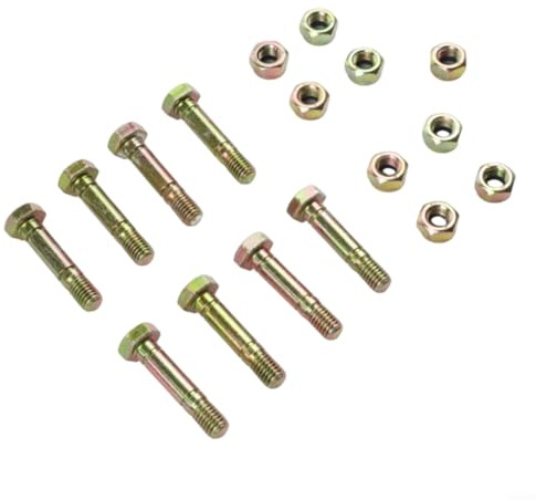 Lot de 8 boulons de cisaillement et écrous pour tracteurs et équipements ST524 ST624 ST724 utilisant le numéro de rechange 53200500-2