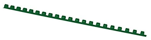 OFFICE PRODUCTS Plastikbinderücken 100 Stück DIN A4 8mm (45 Seiten) Binderücken Bindungskämme Plastikbindung | Kunststoff | Farbe: Grün