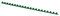 OFFICE PRODUCTS Plastikbinderücken 100 Stück DIN A4 8mm (45 Seiten) Binderücken Bindungskämme Plastikbindung | Kunststoff | Farbe: Grün