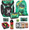 Familando Ninjago Schulranzen Set für Jungen mit passender Dose und Flasche – Ergonomisch, robust – 16 L Volumen, wasserabweisend – Mit Brust- und Hüftgurt – Komplettset 1. Klasse Grundschule