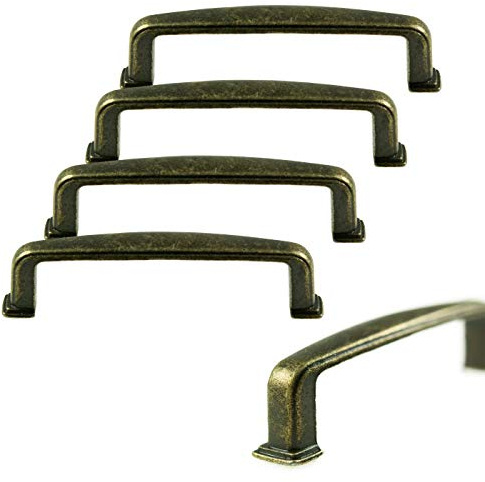 5 Metall-Griffe Bogengriffe antik bronze Schubladengriffe Schrankgriffe Möbelgriffe, Größenwahl, Größe:106 x 16 mm