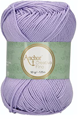 Anchor 4620004-00422 Crochet Yarn, 100% Cotton, 422, Thickness 4, 125 m, 53 g