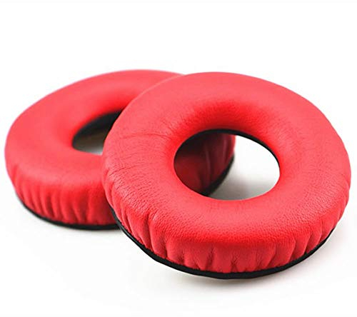 HualuBro Cuscinetti auricolari di ricambio per cuffie Sennheiser HD25-1, HD25, HD 25, HD25-II, HD25SP, 25SP-II (rosso)