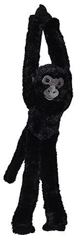 WILD REPUBLIC Hanging Monkey Schwarzer Spinnenaffen, Hängender AFFE, Kuscheltier-AFFE als Geschenk für Kinder, Ökologisches Kuscheltier aus Plüsch, Füllung aus recycelten Wasserflaschen, 50 cm