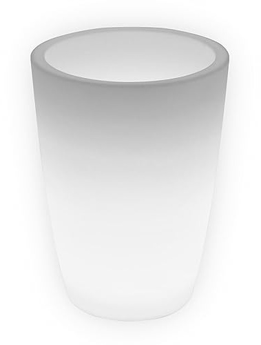 Danieli Lampada Vaso Luminoso da Giardino Cypress a LED | in Resina Anti-Ingiallimento | Luce Bianco Neutro 4000 k| LED IP67 | Made in Italy | Trasformatore IP20 da 1,8 mt | cm 40x53 | kg 2,2