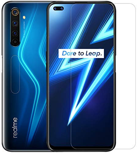 Hülle® 9H Dureza 0.2mm Fina 2.5D Borde Redondeado Anti-Explosión Protector de Pantalla Transparente de Vidrio Templado Compatible para OPPO Realme 6 Pro