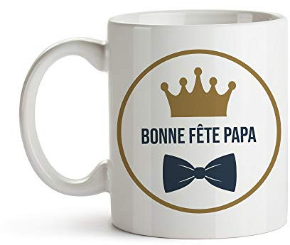 CADEAUX.COM - Mug Personnalisé En Céramique - Papa Royal - Résiste Au Micro-ondes Et Lave Vaiselle - Idée Cadeau Personnalisé Avec Prénom et Message
