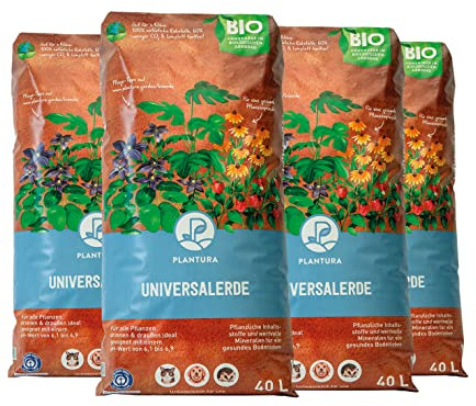 Plantura Bio Universalerde, torffrei & klimafreundlich, vorgedüngt, 160 L