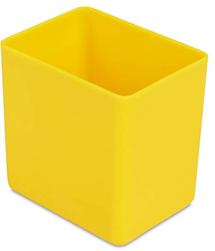 1a-TopStore 10 STK. Einsatzkästen Einsatzboxen Schubladen-Einsatzkasten Sortierboxen, 32 Größen, 5 Farben (gelb, 53x40x54 mm)