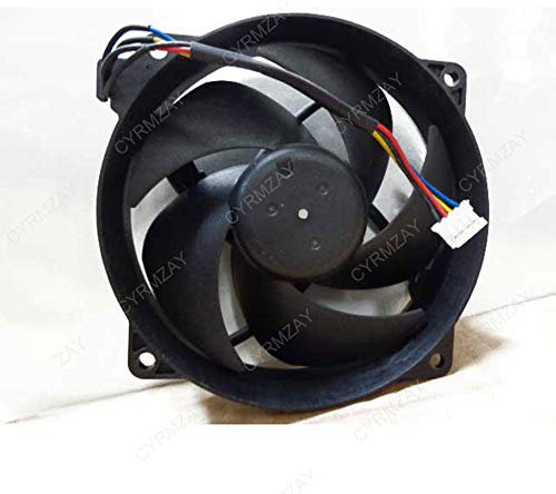 CYRMZAY Ventilador Compatible para Xbox 360 S Slim 5-Blade 4-Pin Internal Enfriamiento Ventilador PVA092G12P Foxconn