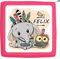 TheSmartGuard Folie passend für die Toniebox | Schutzfolie Sticker | individuell anpassbar | Kleiner Baby Elefant mit Eule Verkleidet als Indianer mit Name personalisiert