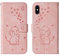 Bartern Flip Case for iPhone X/iPhone XS,Cute Elephant PU Leather Folio Flip Wallet Phone Case Cover with Card Holder Magnetic Closure and Stand Feature for iPhone X/XS,Pink