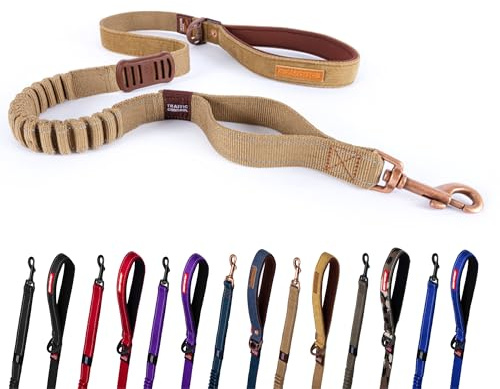 EZYDOG Zero Shock Dog Lead | Zero Shock Technology, Shock-Absorbing, Leads For Small,Medium, Large Dogs, Soft Padded Handle, Traffic Control, 1.2m (Corduroy)